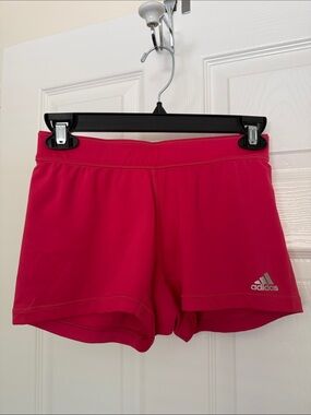 adidas Women's Bright Pink Performance Athletic Shorts